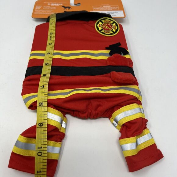 Size XS Hyde and Eek! Firefighter Pet Costume Halloween ( up to 10 lbs ) - Picture 6 of 6